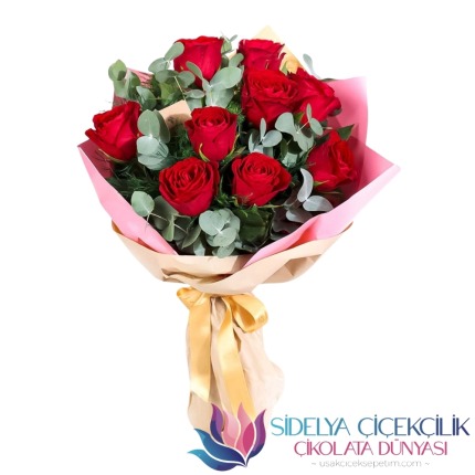 9'lu Kırmızı Gül Arajmanı