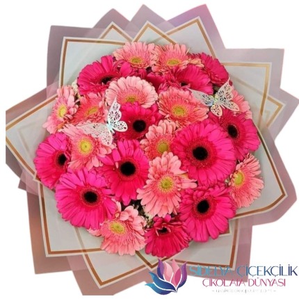 Pembe Gerbera Buketi
